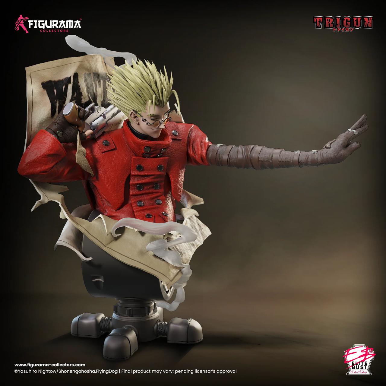 Trigun - Trigun Bust | 1:6 PVC Statue | by Figurama Studio