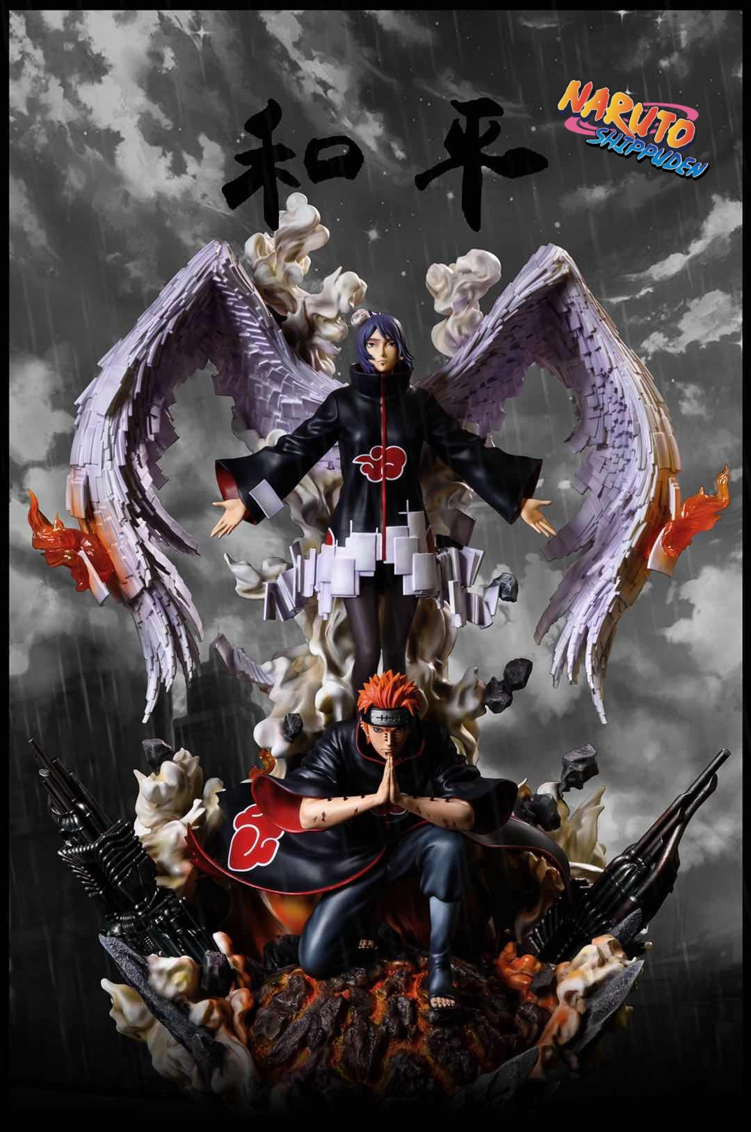 Naruto - Konan & Pain | 1:7 Resin Statue | von CW & Surge Studio