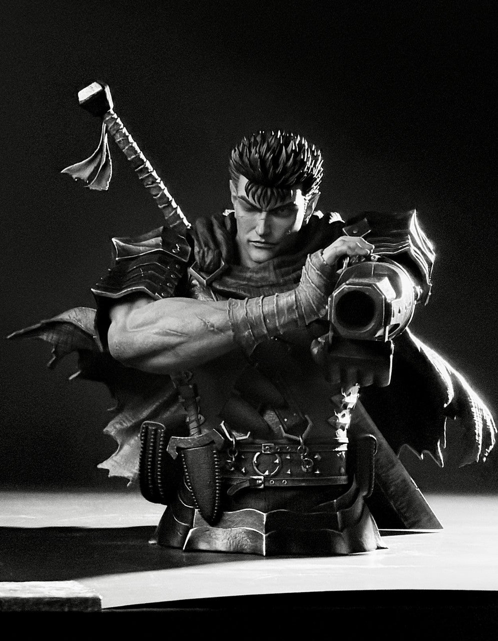 Berserk - Guts The Black Swordsman's Berserk Moment Bust | 1:3 Resin Statue | by BIHS Studio