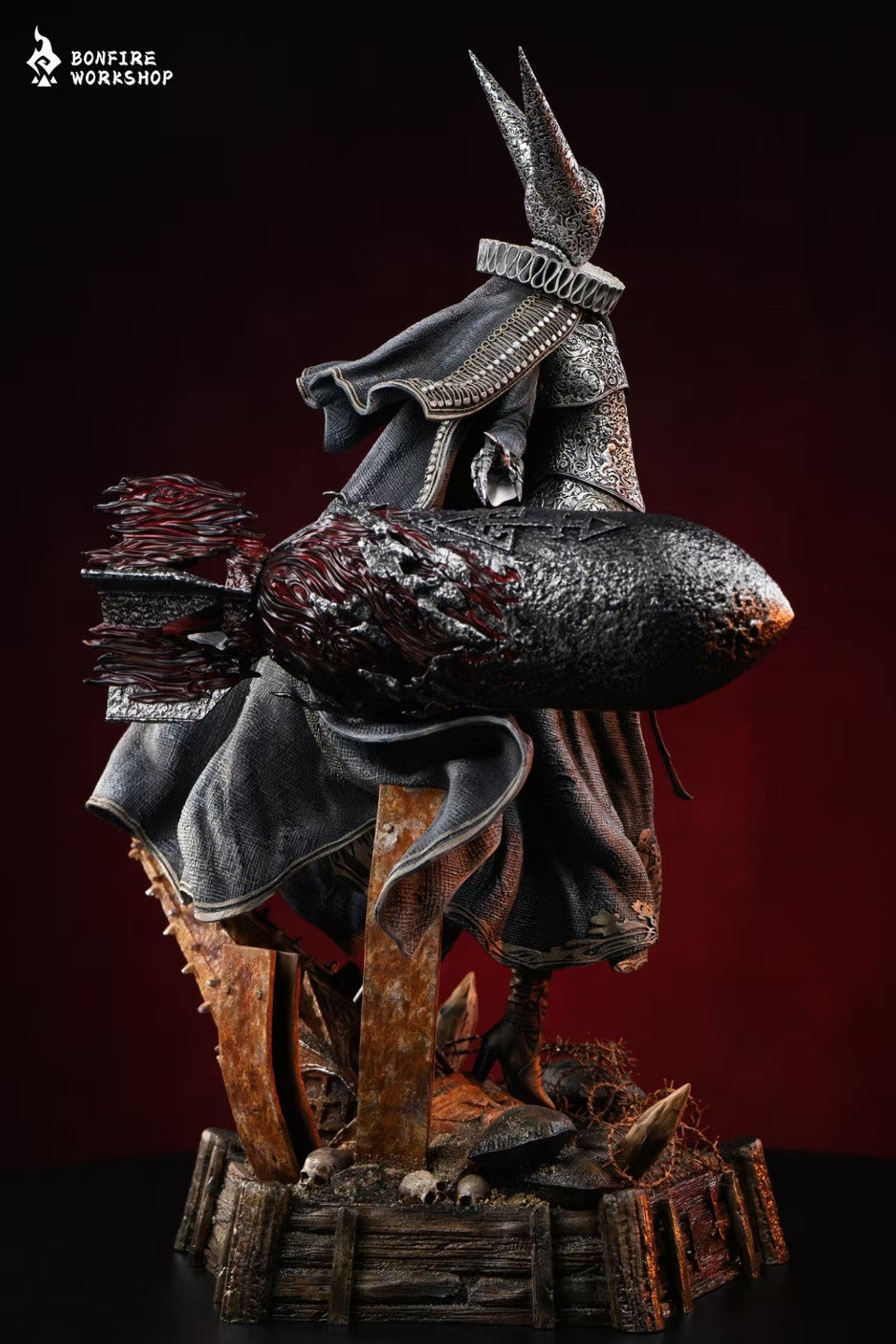 Trench Crusade - Trench Crusade Artillery Witch | Resin Statue | by Bonfire workshop