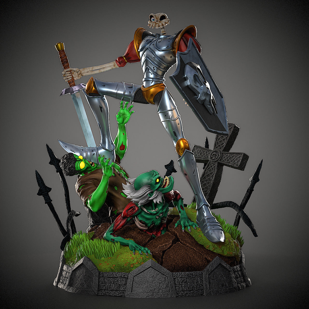 MediEvil - Medievil Diorama | 1:6 Resin Statue | by Black Swan Studio