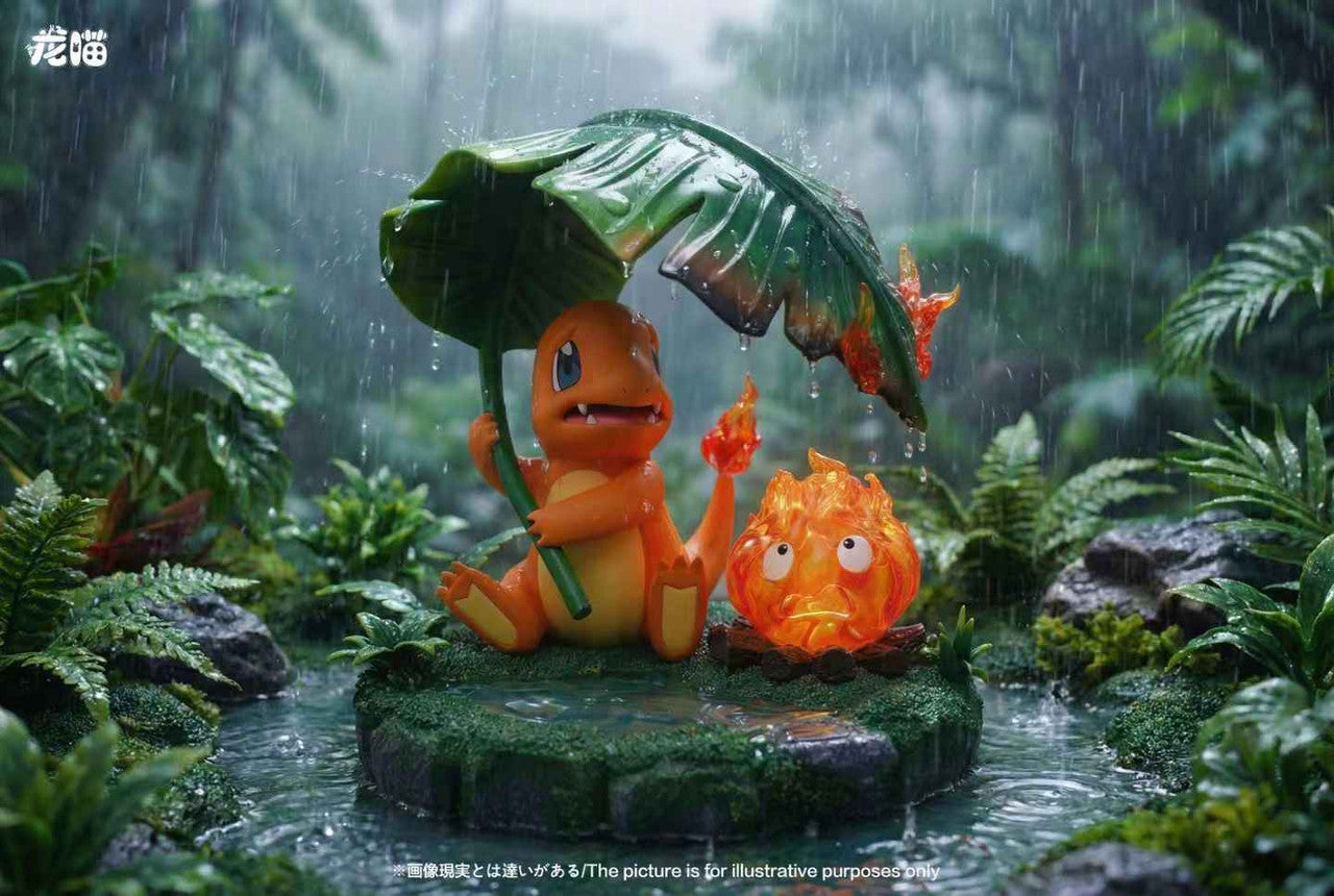 Howl’s Moving Castle - Charmander & Calcifer | Resin Statue | by LongMiao Studio