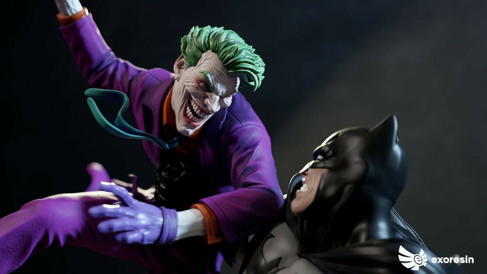 DC Comics - Joker vs Batman Diorama | 1:4 Resin Statue | by