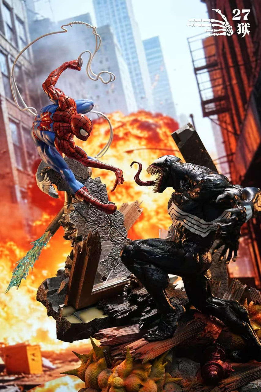 Marvel - Spider Man vs Venom | 1:4 Resin Statue | by 27abyss Studio