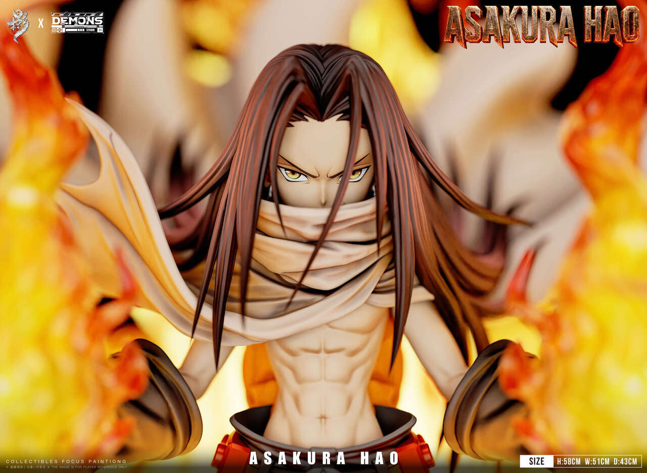 Shaman King - Asakura Hao | Resin Statue | by LueYing × Demons Studio