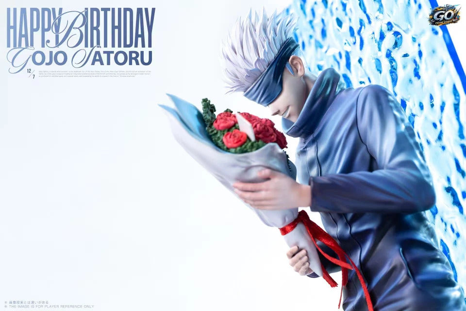 Jujutsu Kaisen - Gojo holding flowers