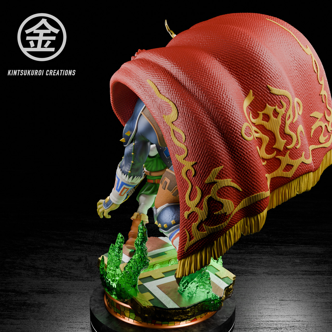 Legend of Zelda - Link vs. Ganondorf | 1:4 Resin Statue | von Kintsukuroi Creations Studio