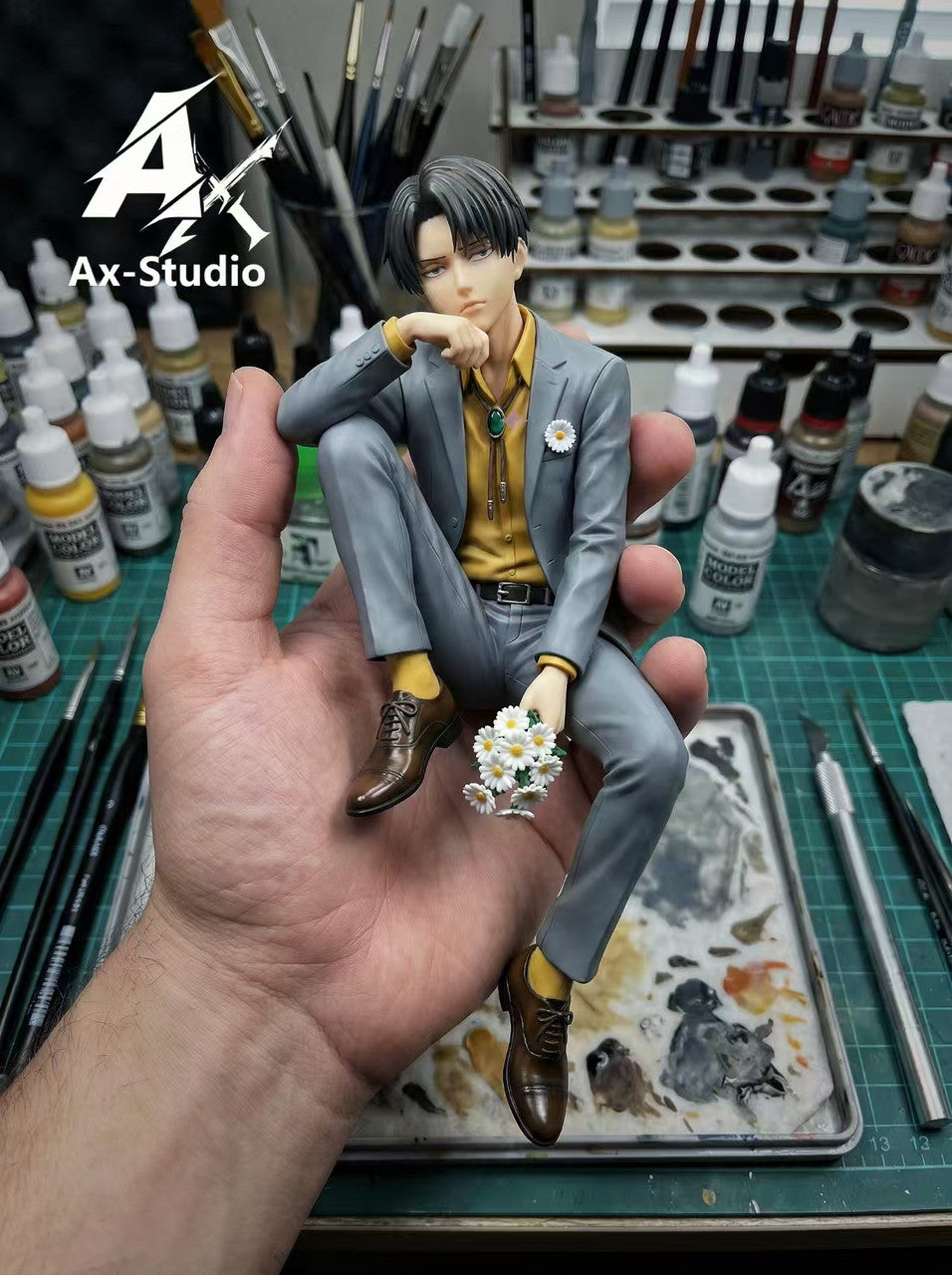 SooyaStudio x Levi’s Ban フィギュア Attack on Titan - Levi Ackerman | Resin Statue | by AAxAX Studio