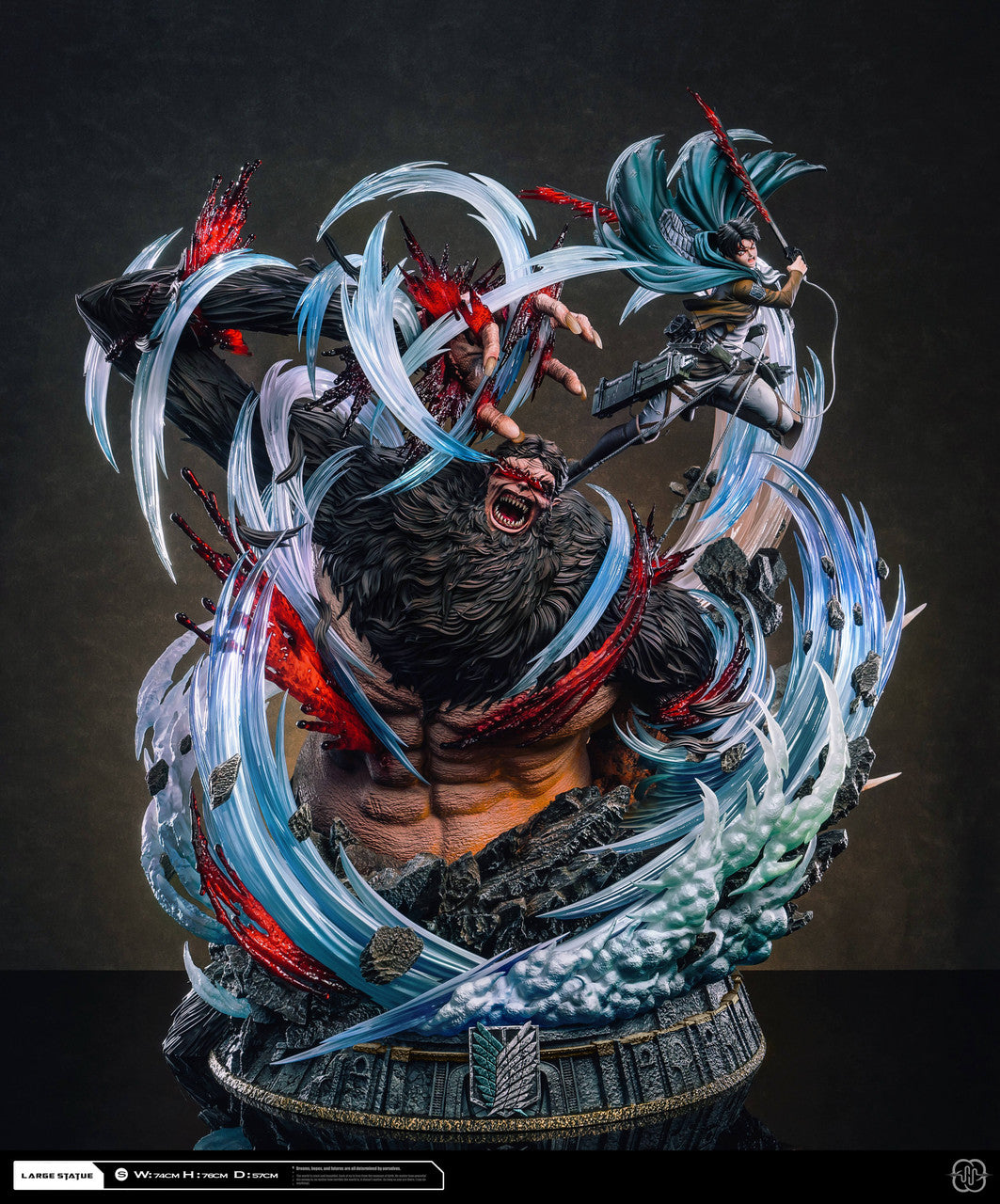 zekeさ♡ Attack on Titan - Levi vs Zeke 2.0 | Resin Statue | by Hertz