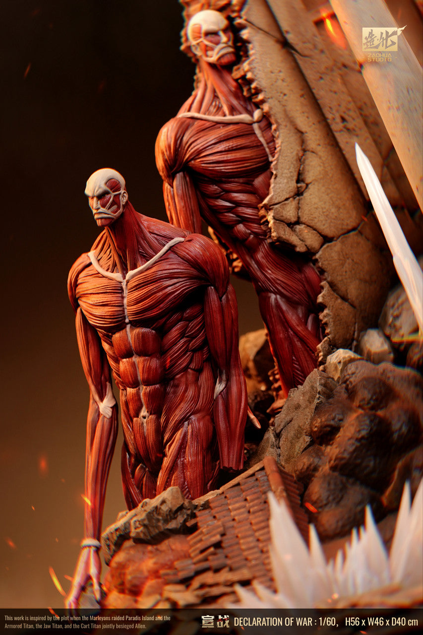 【追跡あり/匿名配送】Art of War Attack on Titan - Declaration of War | Resin Statue | by ZaoHua