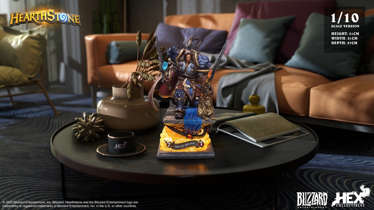 Warcraft-Universums - Varian Wrynn | 1:10/1:6 Resin Statue | by HEX Collectibles × Blizzard Hearthstone®