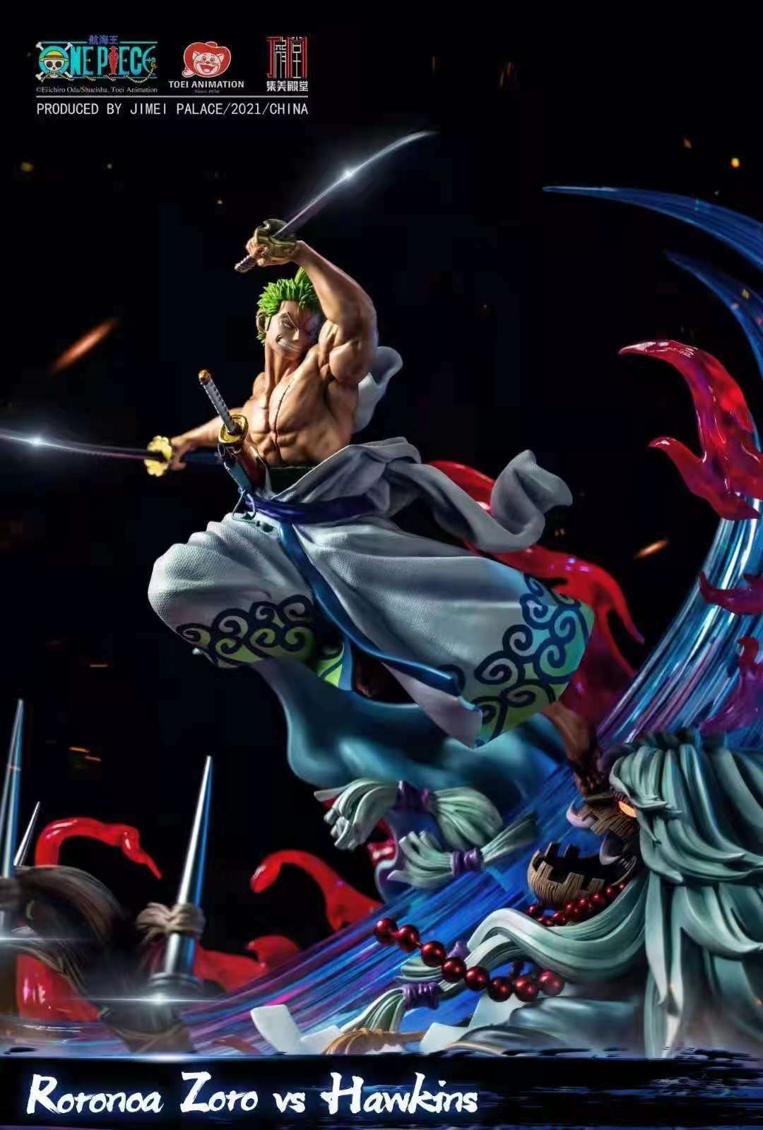 One Piece - Roronoa Zoro vs. Hawkins |1:4 Resin Statue | von Jimei Palace Studio