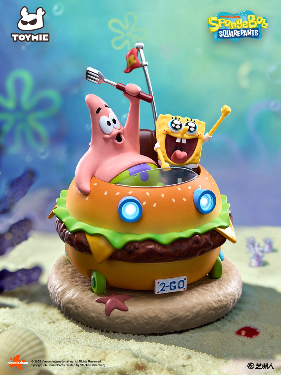 SpongeBob SquarePants - Krabby patty Magnetic car | Resin Statue | by | Toymie Studio