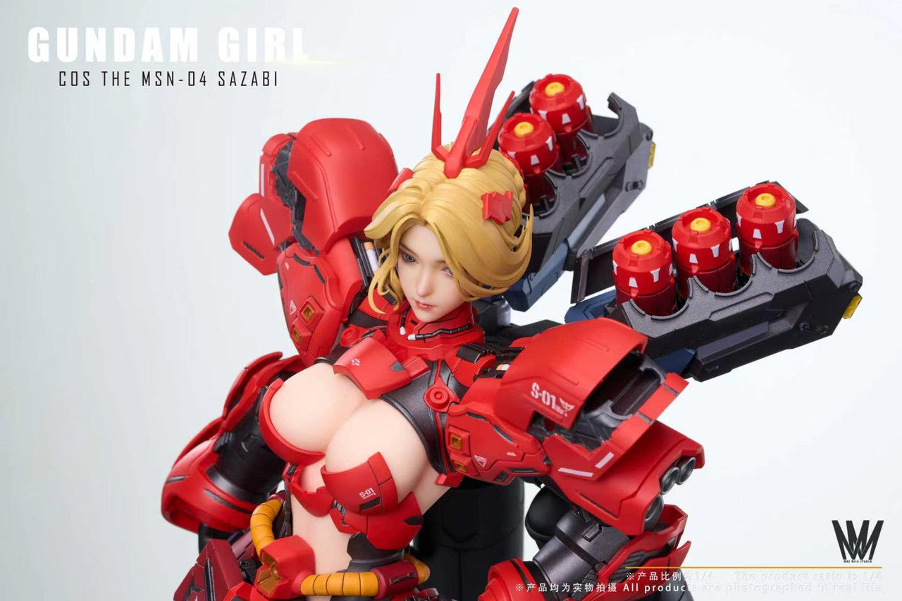 Mobile Suit Gundam - Gundam Girl MSN-04 Sazabi | Resin Statue | by Max Milk Studio