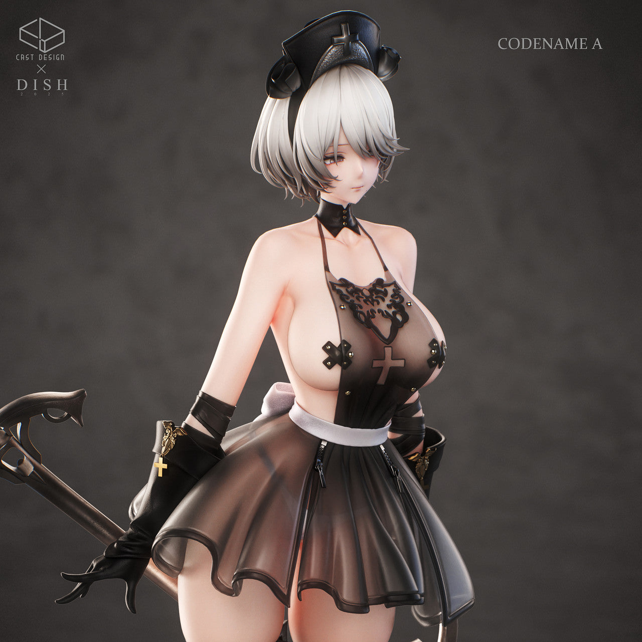 NieR:Automata - NieR 2B YoRHa NO. 2 Instructor Codename A | 1:4 Resin Statue | by Cast Design X Dish Studio