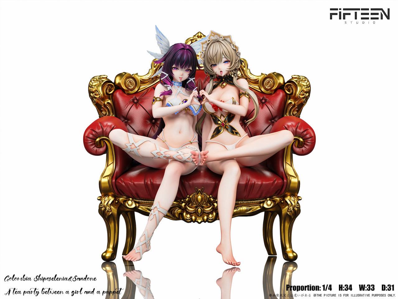 Genshin Impact - Sandrone & Columbina | 1:4 Resin Statue | by Fifteen Studio