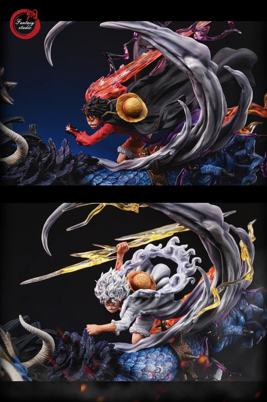 One Piece - Monkey D. Luffy vs. Kaido | 1:6 Resin Statue | von Fantasy Studio