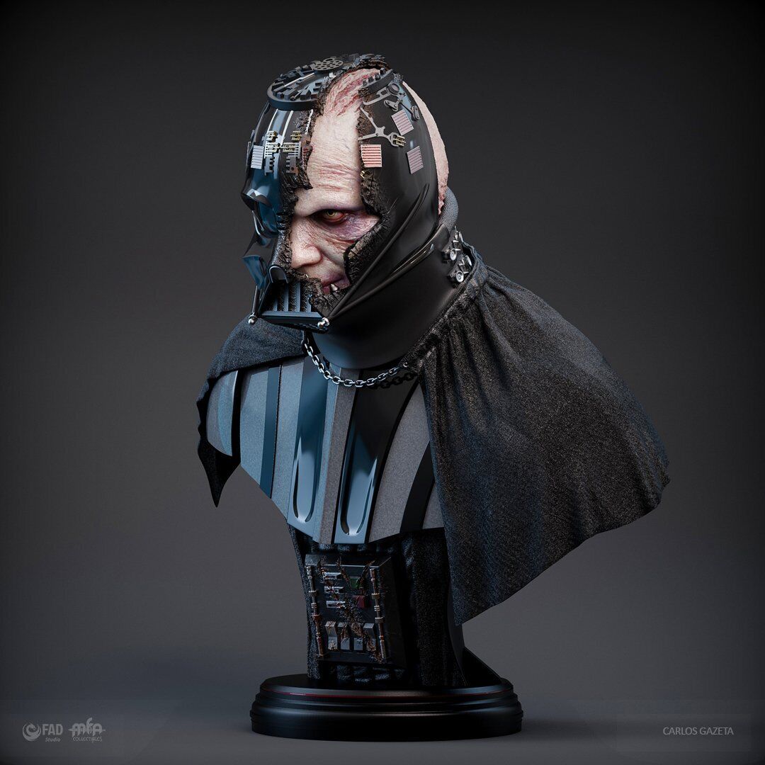 Star Wars - Battle Damaged Darth Vader | 1:1 Resin Bust | von MFA Collectibles