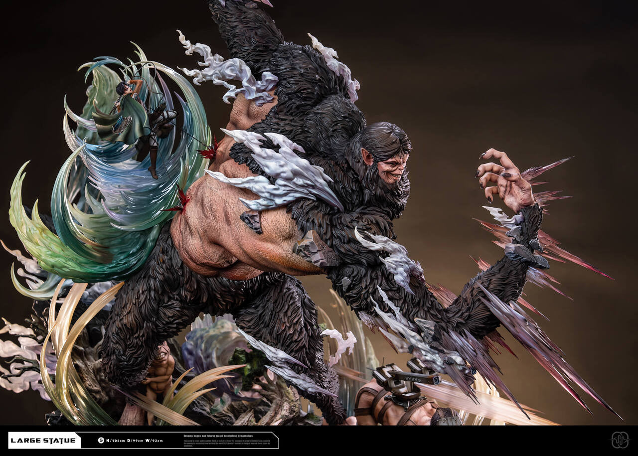 Attack on Titan - Levi vs. Beast 3.0 | Resin Statue | by Hertz Studio