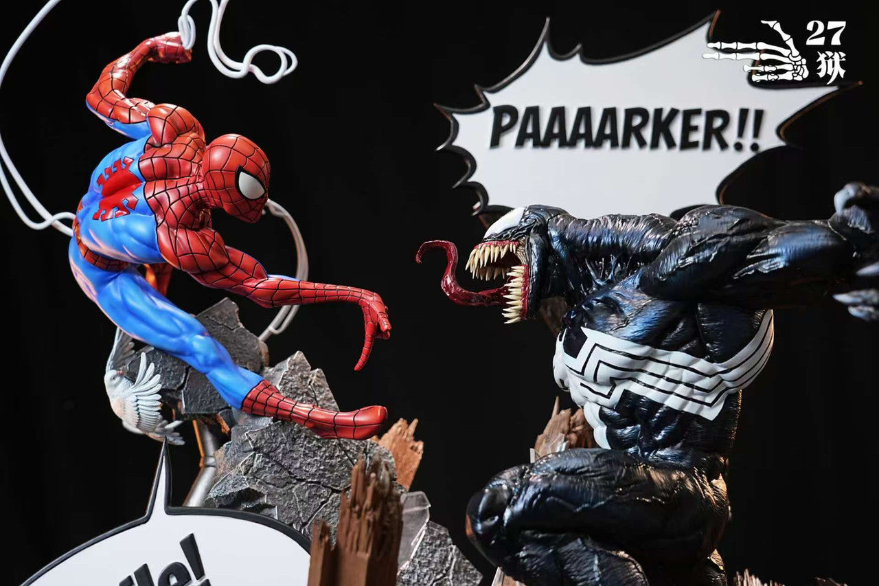 Marvel - Spider Man vs Venom | 1:4 Resin Statue | by 27abyss Studio