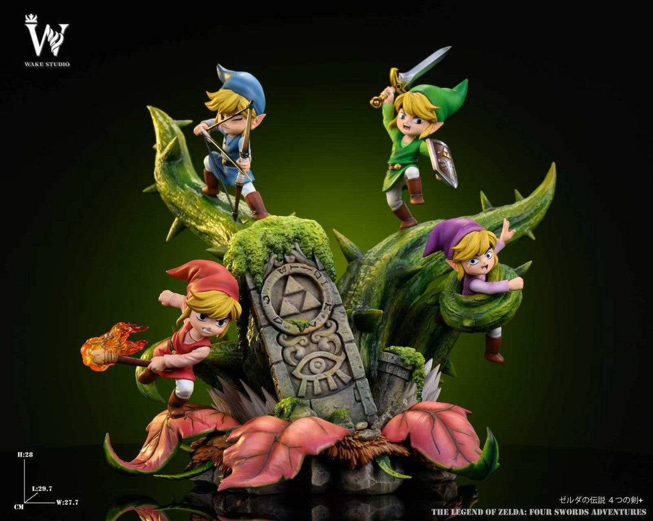 Legend of Zelda - Four Swords Adventures Link | Resin Statue | by Wake Studio