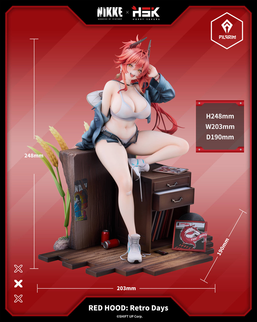 Goddess of Victory: Nikke - Nikke Red Hood 2.0 | 1:7 PVC Statue | by Hobby Sakura Studio
