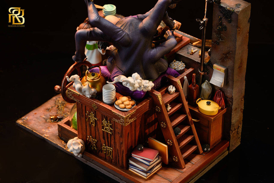Spirited Away - Chihiro Ogino & Kamaji | Resin Statue | by ReBorn Studio