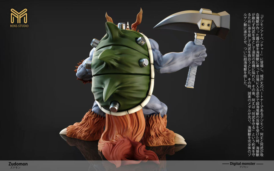Digimon - Zudomon | Resin Statue | by Mine Studio