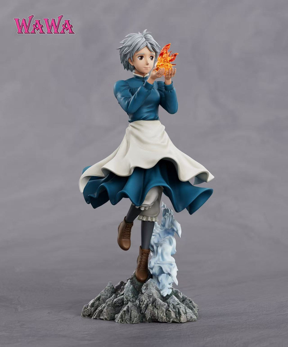 Howl’s Moving Castle - Sophie & Calcifer | Resin Statue | by WAWA Studio