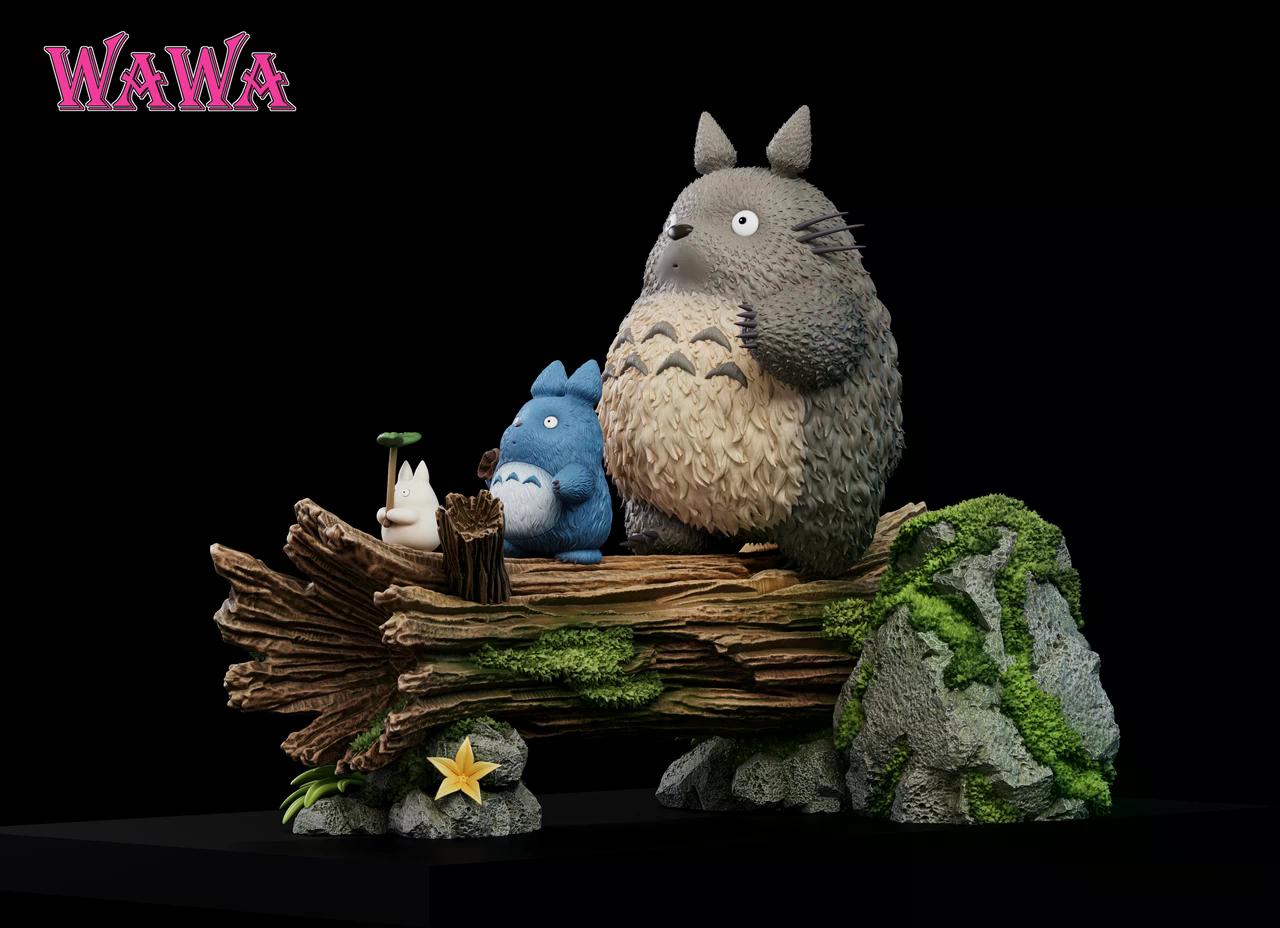 My Neighbor Totoro - Three Totoros | 1:2 Resin Statue | by WAWA Studio