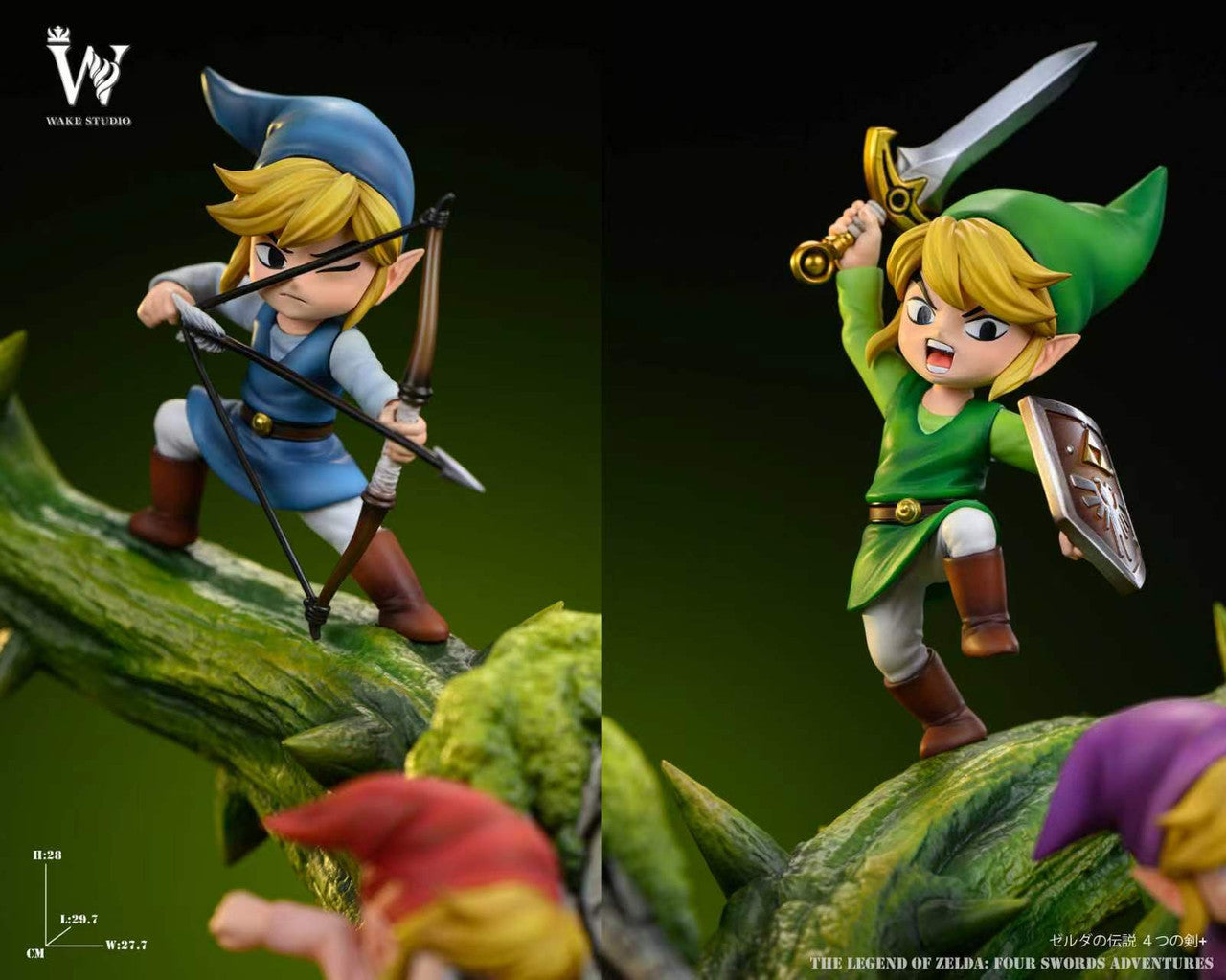 Legend of Zelda - Four Swords Adventures Link | Resin Statue | by Wake Studio