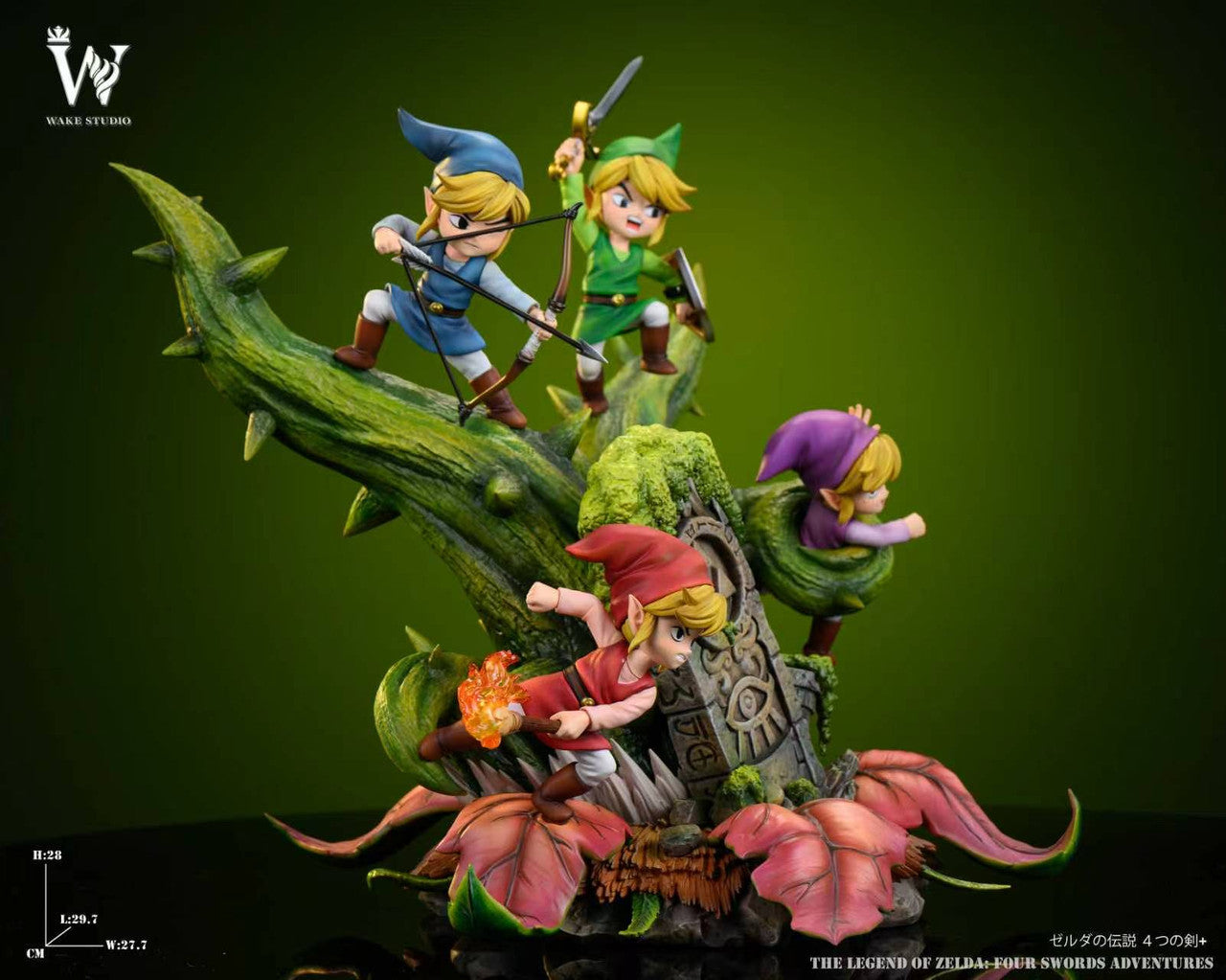 Legend of Zelda - Four Swords Adventures Link | Resin Statue | by Wake Studio
