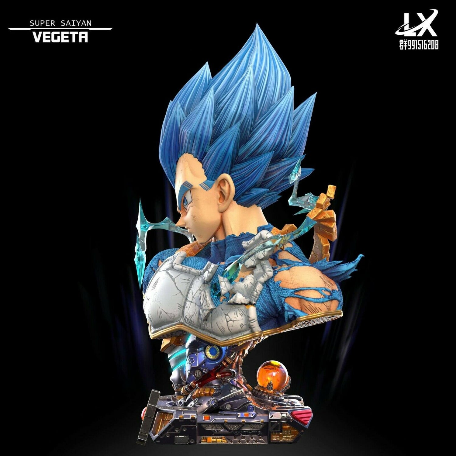 Dragon Ball Z - Vegeta Lifesize | 1:1 Resin Statue | vo LX Studio