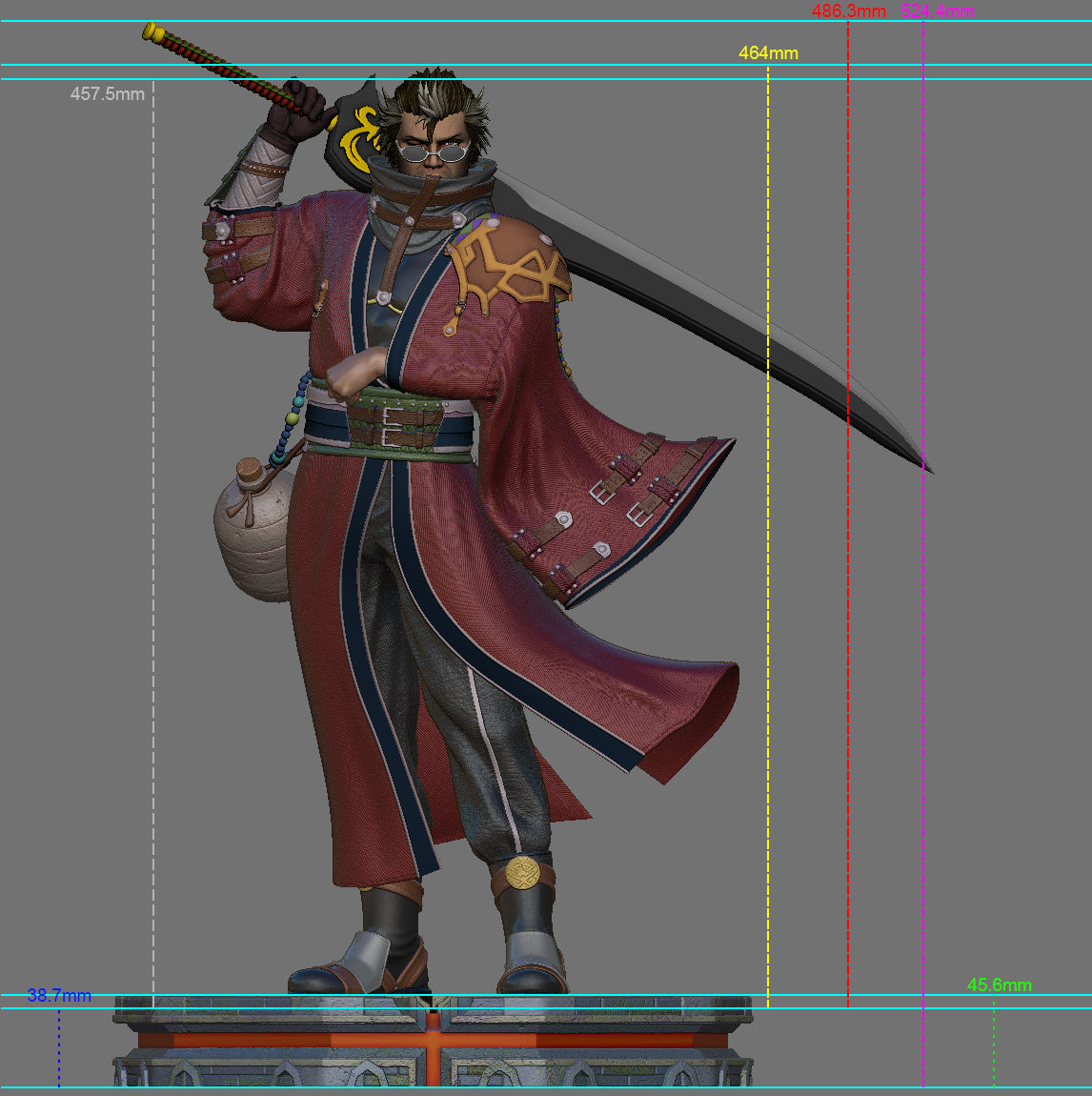 Final Fantasy - Auron | 1:4 Resin Statue | von Solar Studio