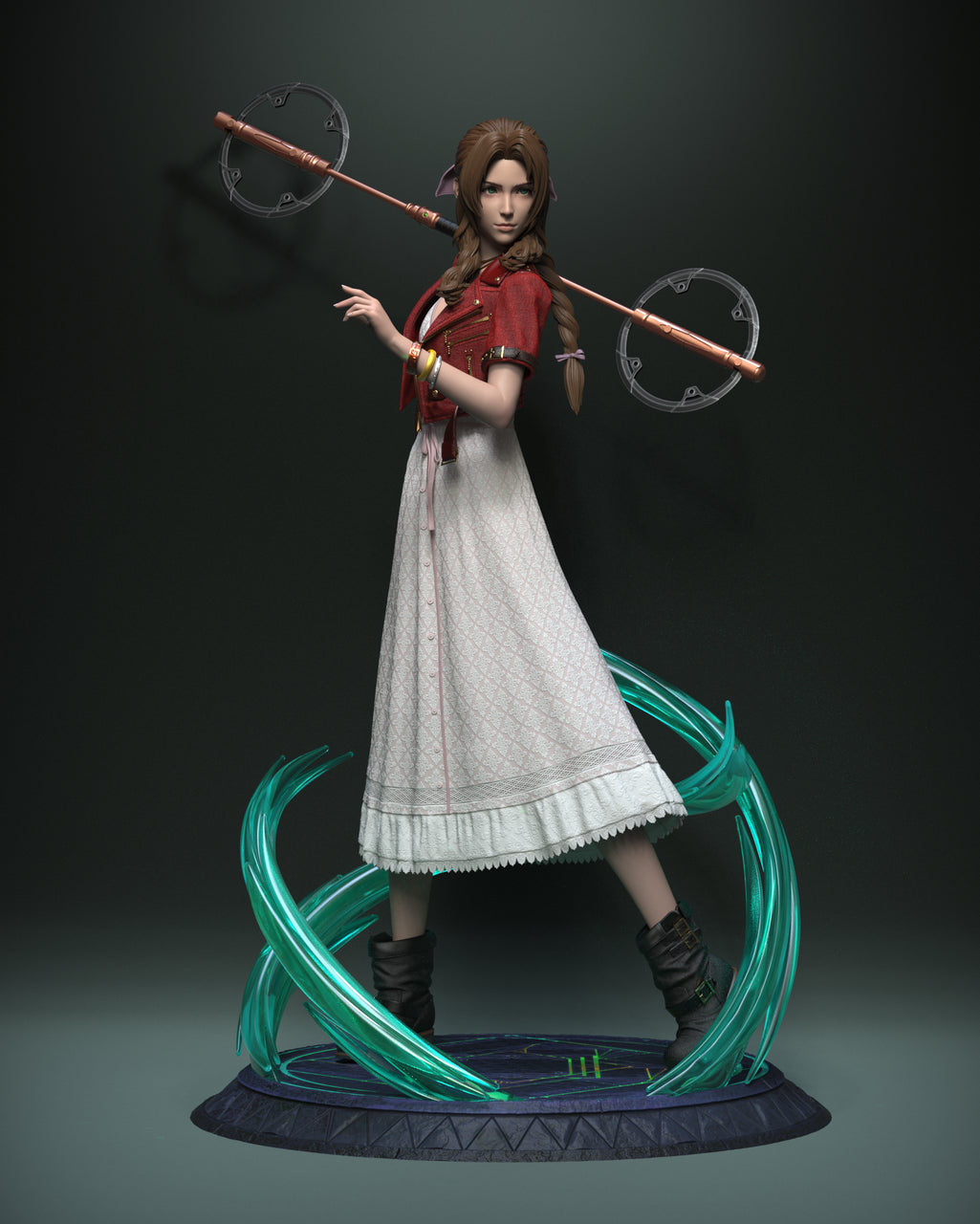 Final Fantasy - Aerith FF7 Remake | Resin Statue | by Solar Studio