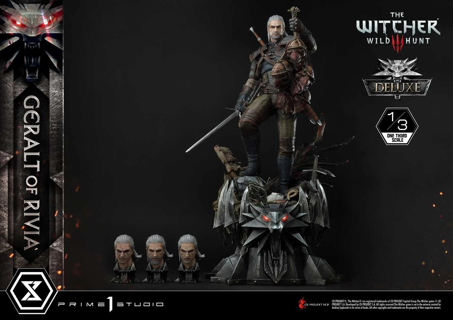 The Witcher 3 - Geralt of Rivia | 1:3 Resin Statue | von Prime 1 Studio