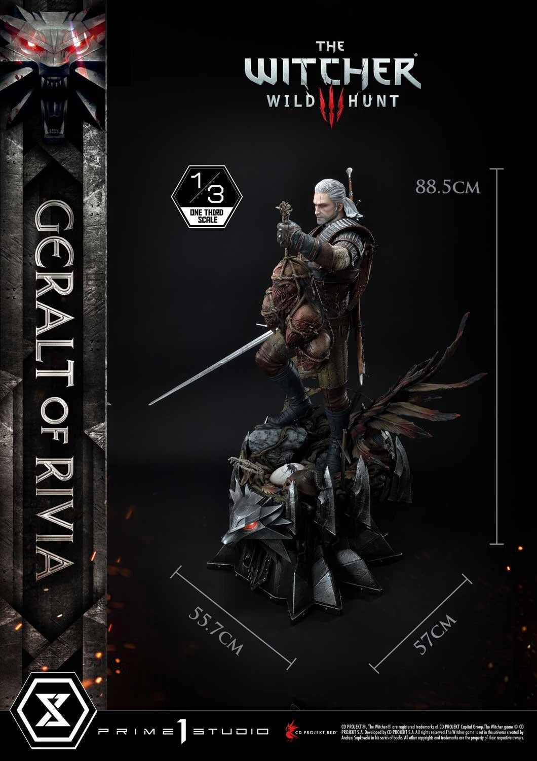 The Witcher 3 - Geralt of Rivia | 1:3 Resin Statue | von Prime 1 Studio