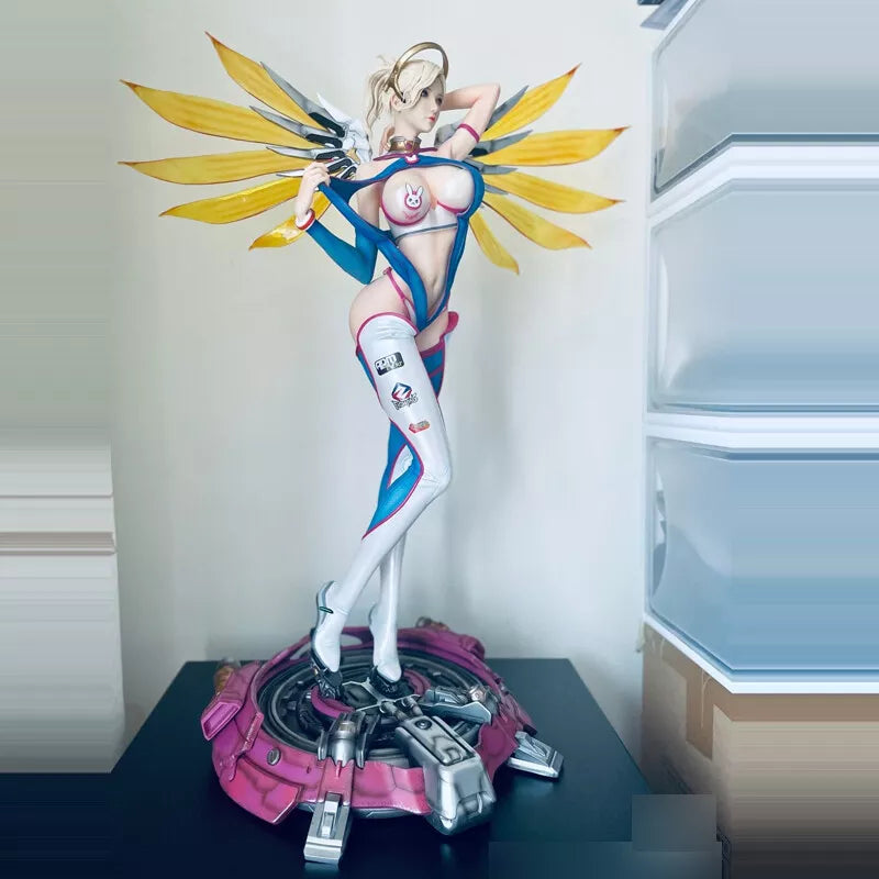 Overwatch - DVa (Mercy Cosplay) | 1:6 Resin Statue | von Faceted Pebble Studio